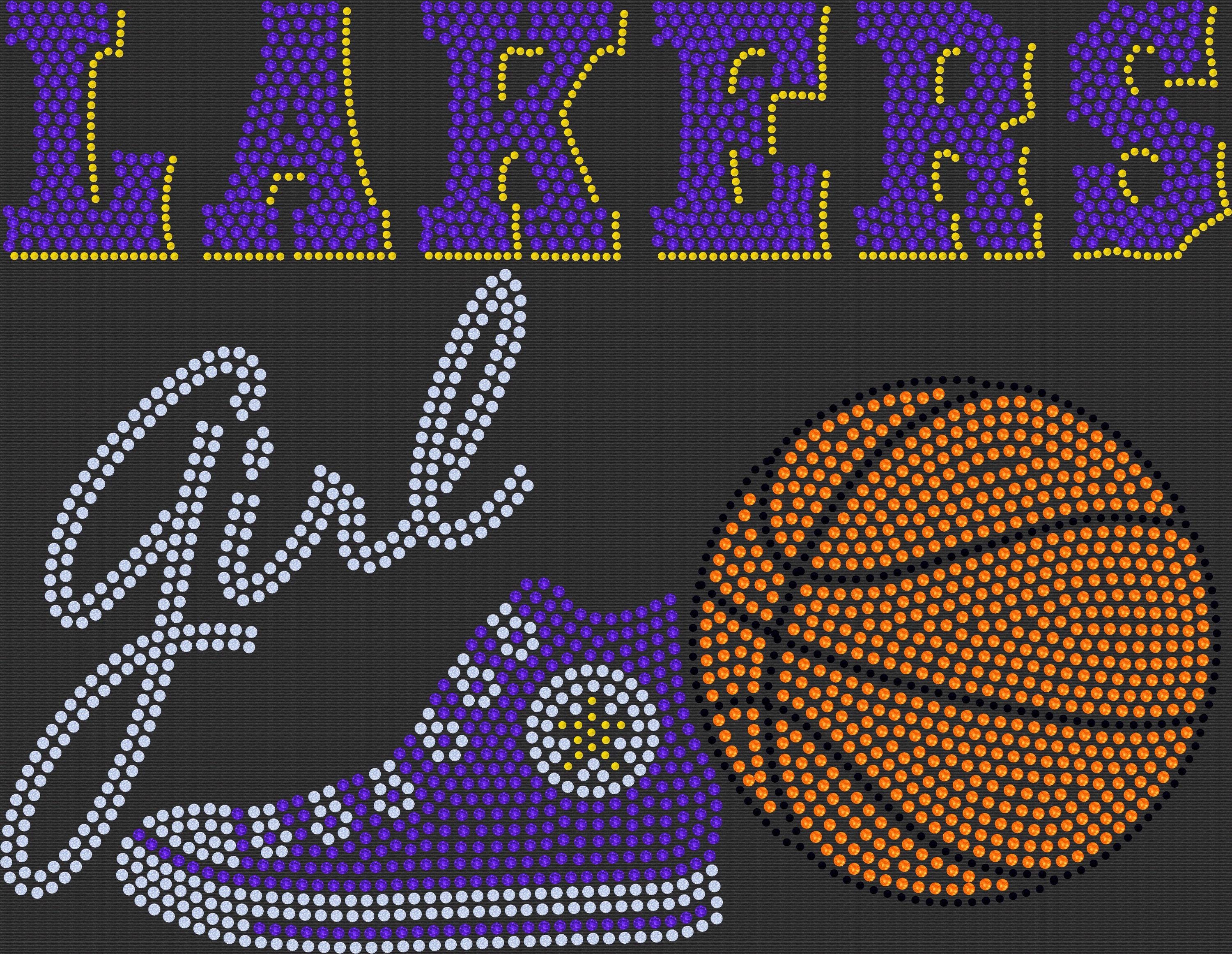 Personalized Los Angeles Lakers Bling Tee, Converse Tennis Shoe, Lakers Girl, Personalization Optional! Long sleeve and Sweatshirts! - Stitch N Bling