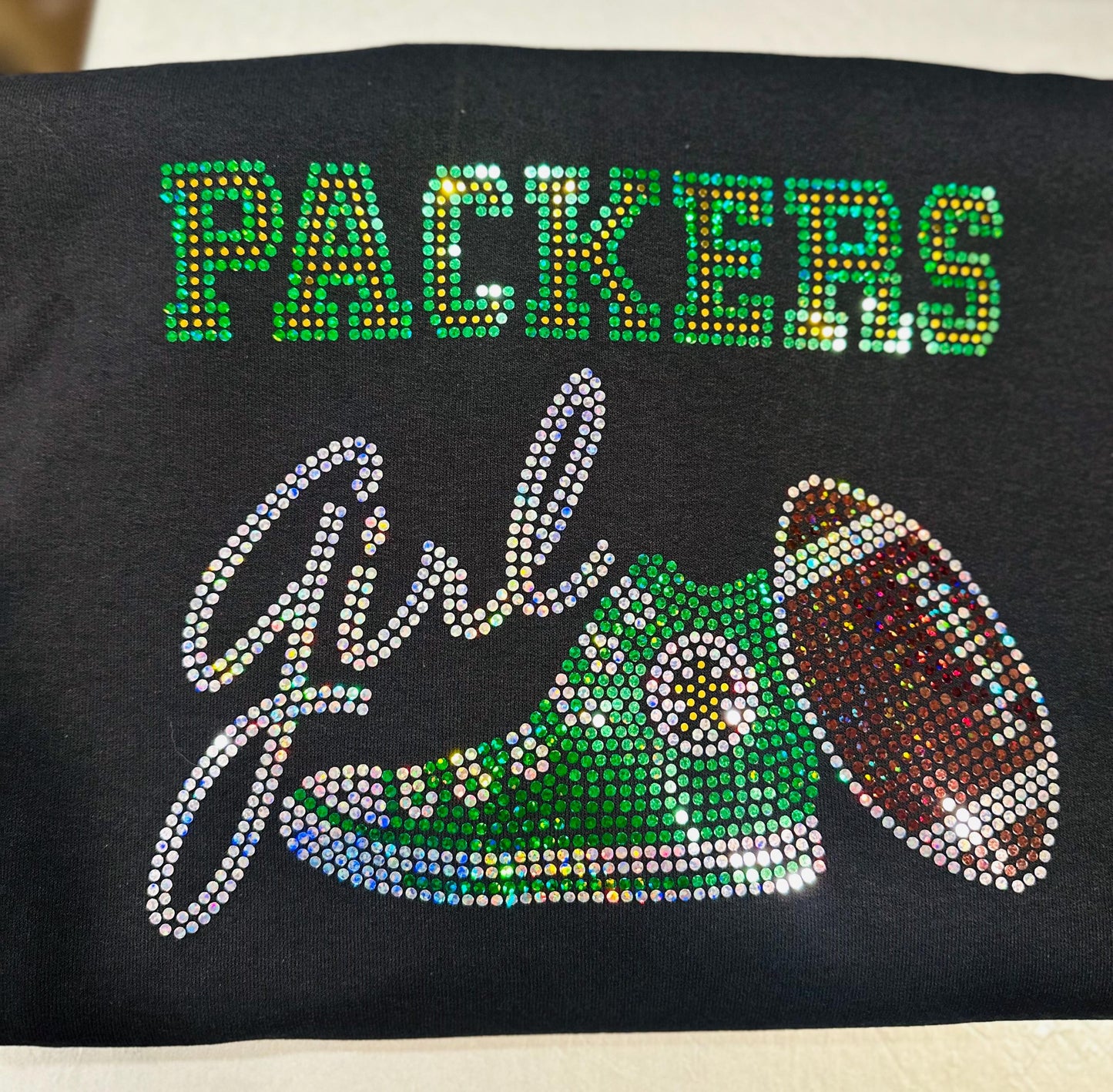 Personalized Green Bay Packers Tee, Converse Tennis Shoe, Packers Girl, Personalization Optional! Long sleeve and Sweatshirts!