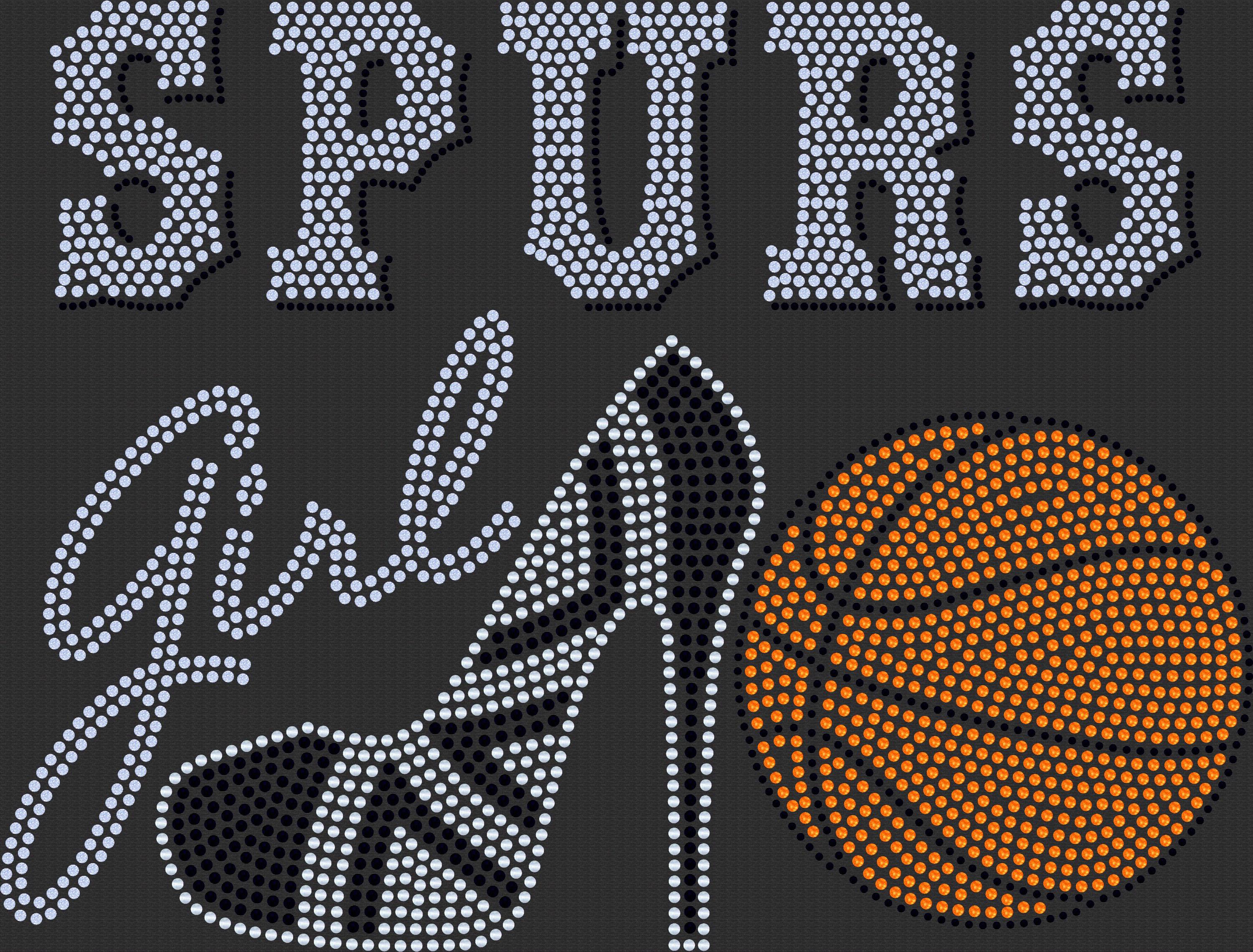 Personalized San Antonio Spurs Bling Tee, High Heel Tennis Shoe, Spurs Girl, Personalization Optional! Long sleeve and Sweatshirts! - Stitch N Bling