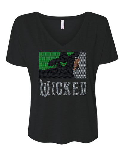 Wicked Inspired Movie Bling Tee, Witch BLING Spangle Tees, Long Sleeves, Sweatshirts! Defying Gravity, Changed for Good - Stitch N Bling