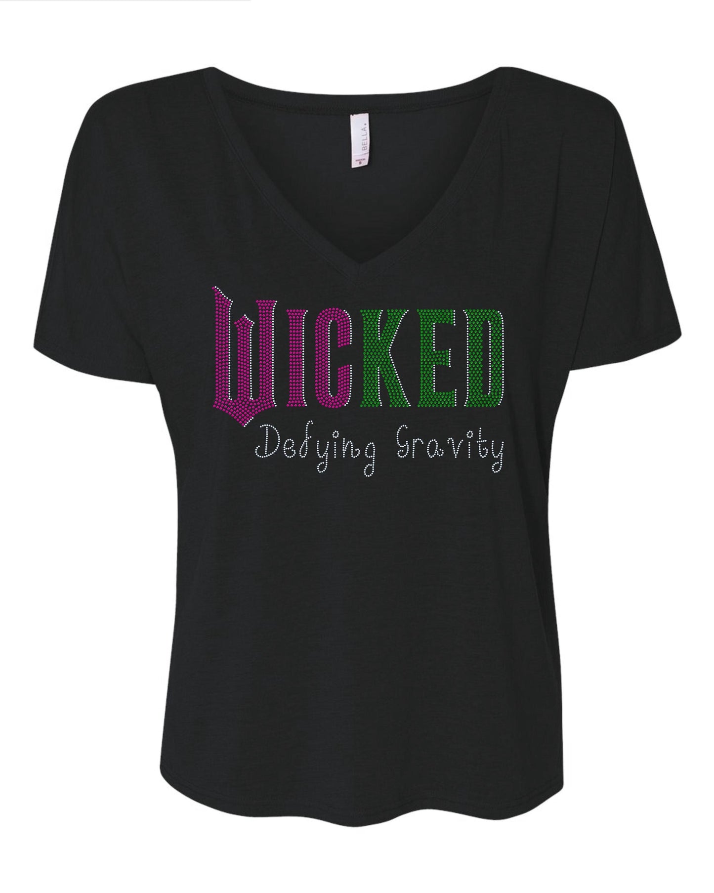 Wicked Defying Gravity Inspired Movie Bling Tee, Witch BLING Spangle Tees, Long Sleeves, Sweatshirts! Changed for Good - Stitch N Bling