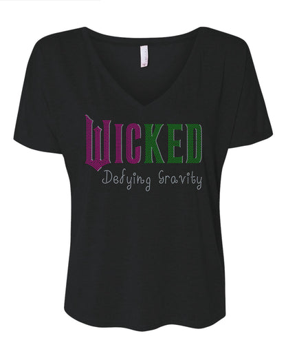 Wicked Defying Gravity Inspired Movie Bling Tee, Witch BLING Spangle Tees, Long Sleeves, Sweatshirts! Changed for Good - Stitch N Bling