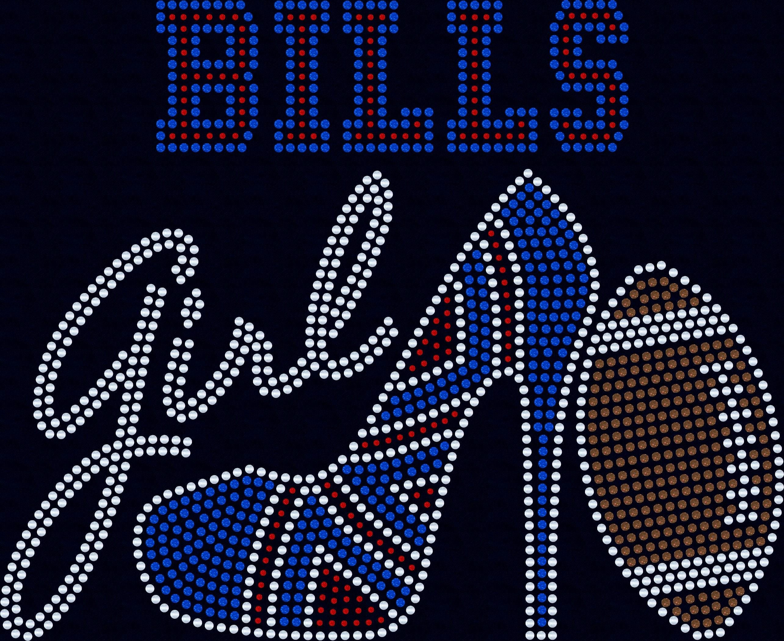 Personalized Buffalo Bills Bling Tee, High Heel Shoe, Bills Girl, Personalization Optional! Long sleeve and Sweatshirts! - Stitch N Bling