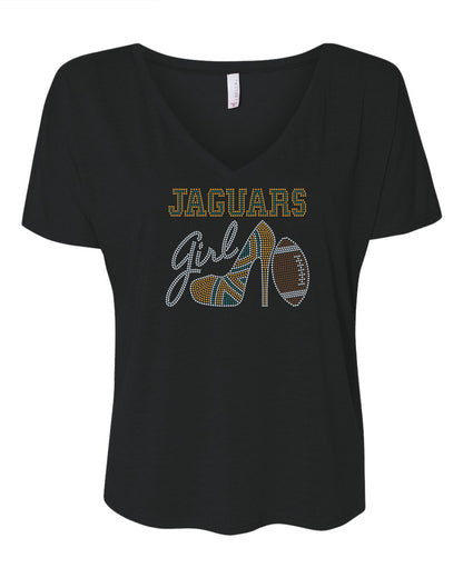 Jacksonville Jaguars Tee, Jaguars High Heel Shoe, Jaguars Girl, Personalization Optional! Long sleeve and Sweatshirts! - Stitch N Bling