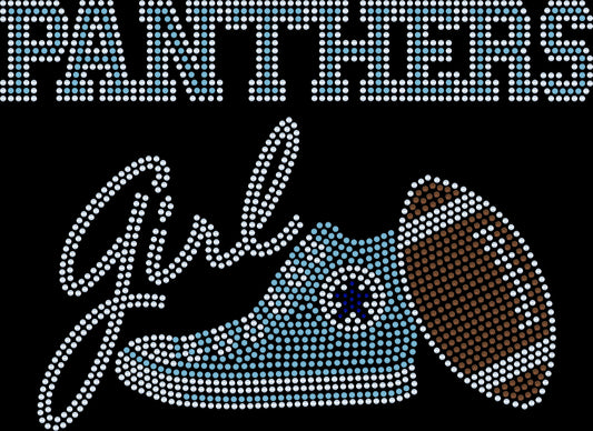 Carolina Panthers Tee, Panthers Tennis Shoe, Panthers Girl, Personalization Optional! Long sleeve and Sweatshirts! - Stitch N Bling