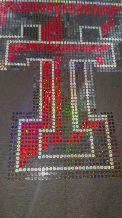 Texas Tech College Football Bling / Football University Sparkle/ Texas Sports Bling Tee or Tank