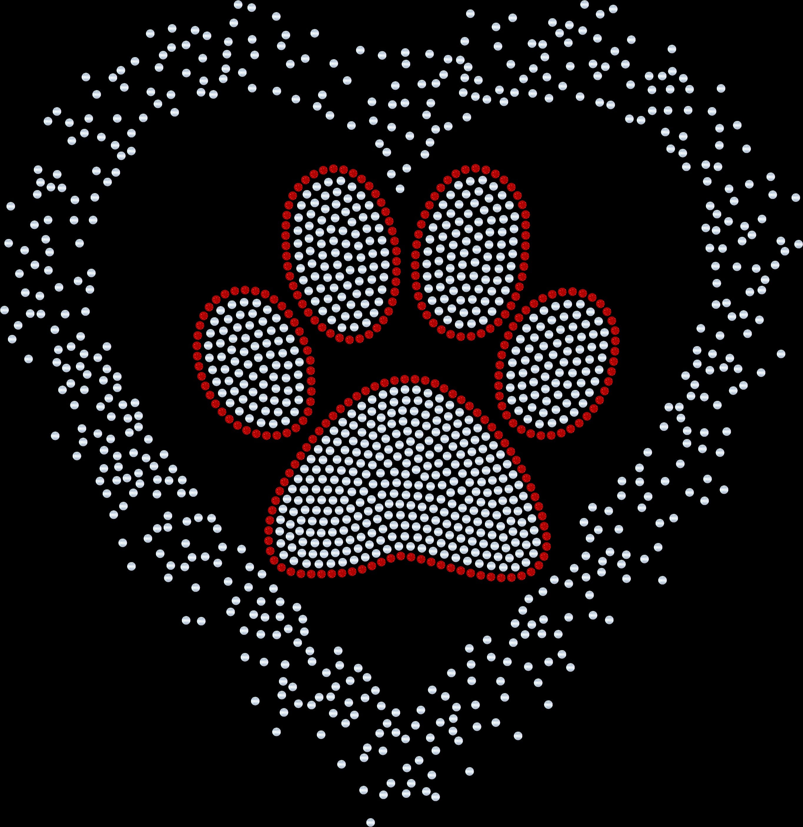 Heart & Paw Scatter Bling Sparkle Apparel – Ladies V-Neck Tee, Unisex Crewneck, Ladies Long Sleeve V-Neck Shirt, Unisex Sweatshirt