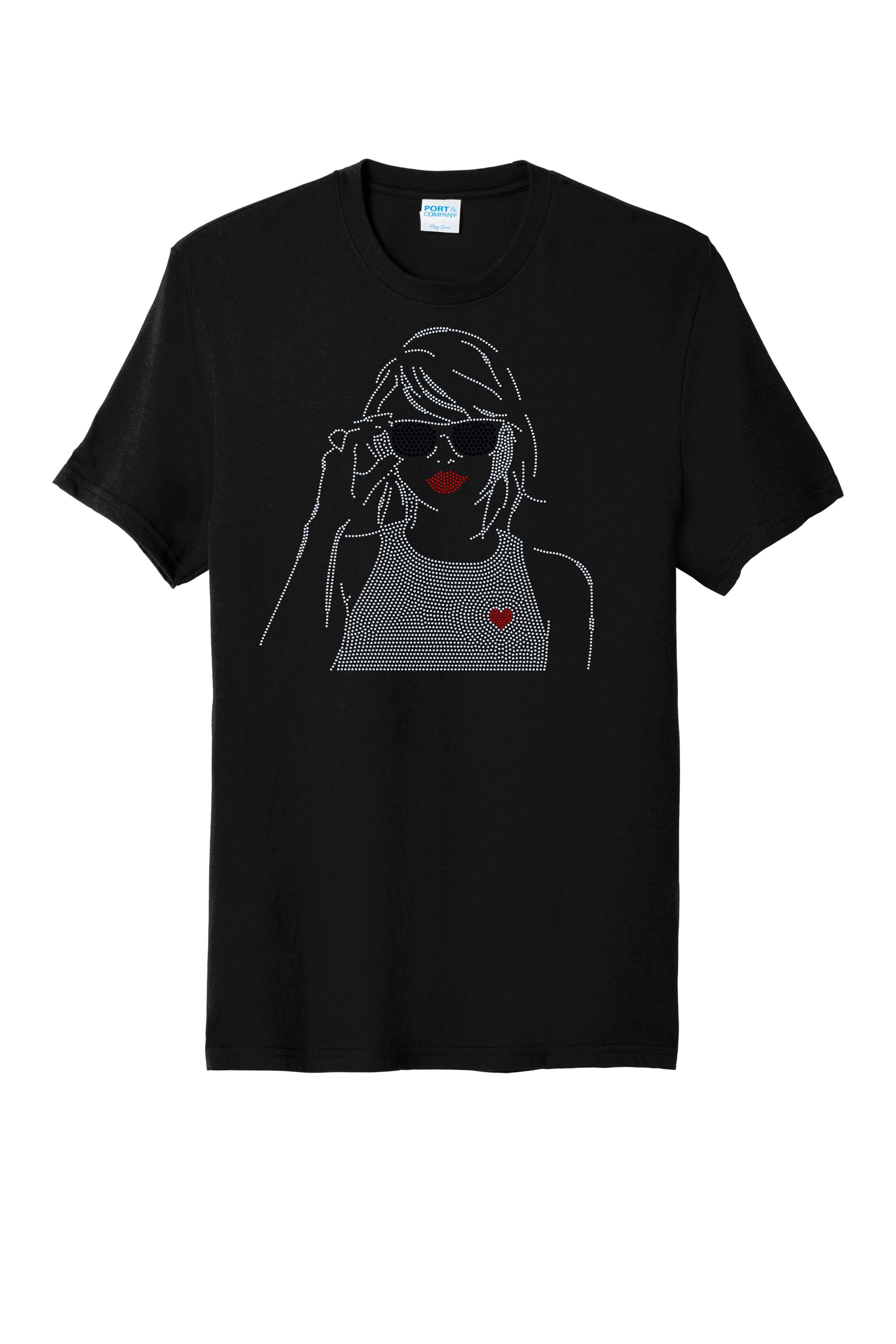 Tay Heart Bling Apparel – Ladies V-Neck Tee, Unisex Crewneck, Ladies Long Sleeve V-Neck Shirt, Unisex Sweatshirt