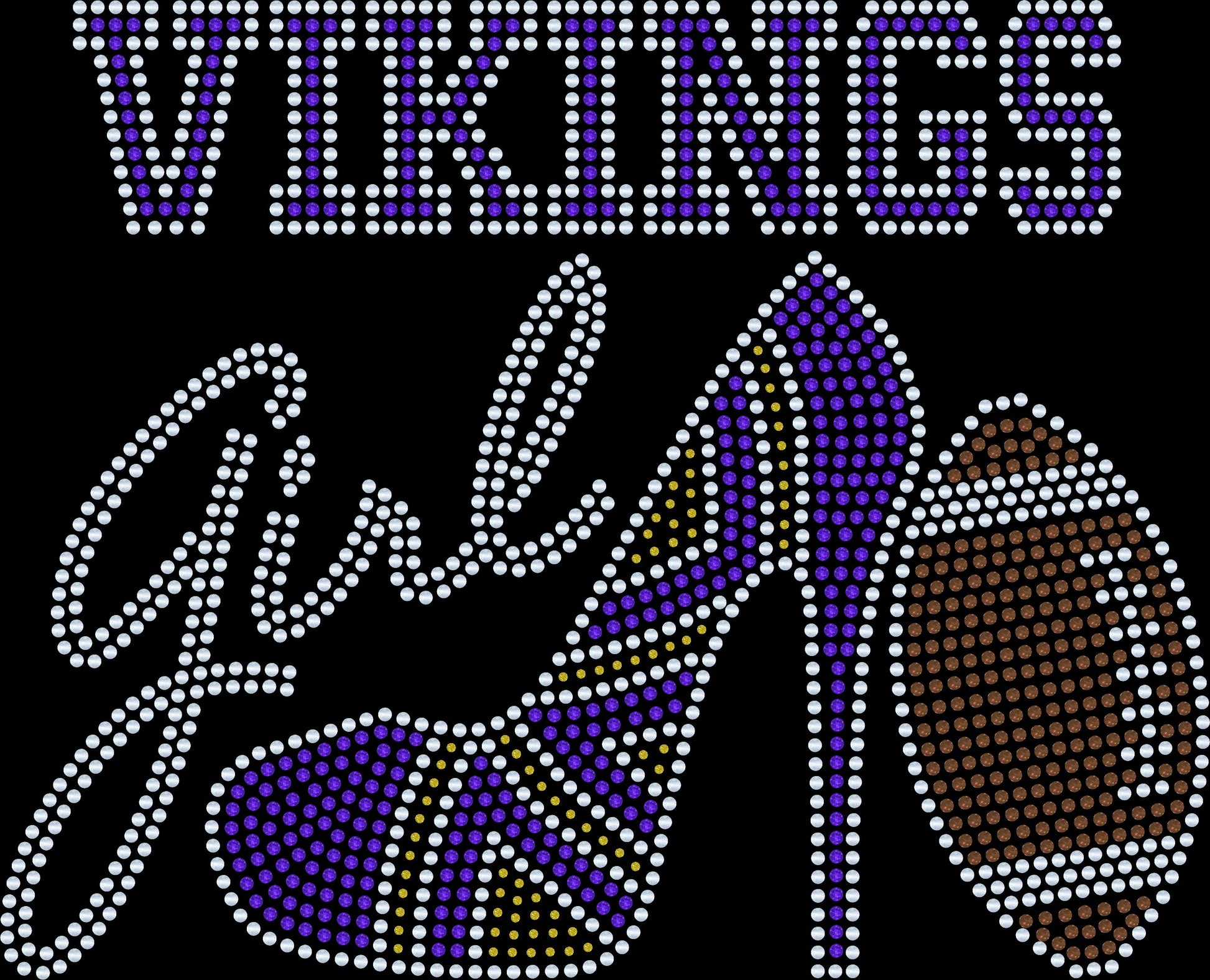 Minnesota Vikings Tee, Vikings High Heel Shoe, Vikings Girl, Personalization Optional! Long sleeve and Sweatshirts! - Stitch N Bling